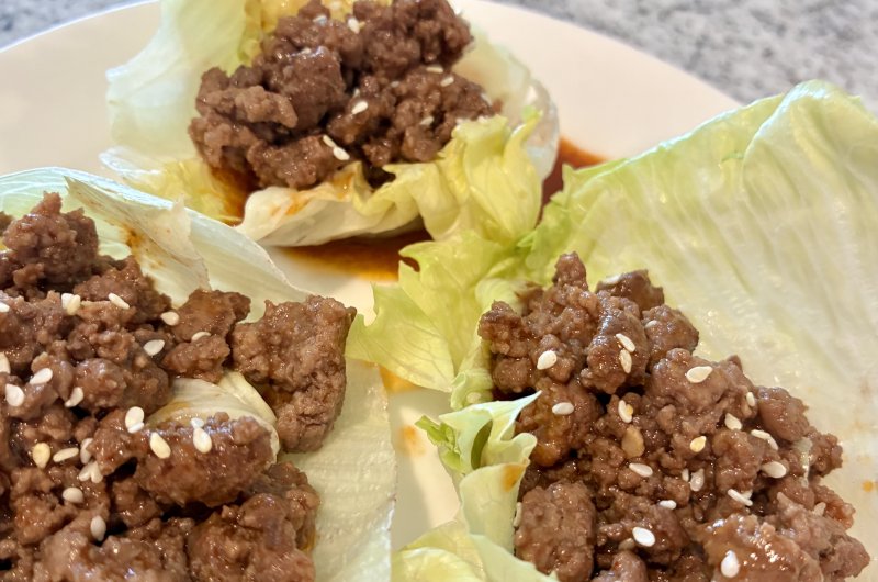 Lettuce wraps filled with seasoned ground beef, turkey or chicken make a quick and easy meal for the busy holiday season. SUBMITTED PHOTO